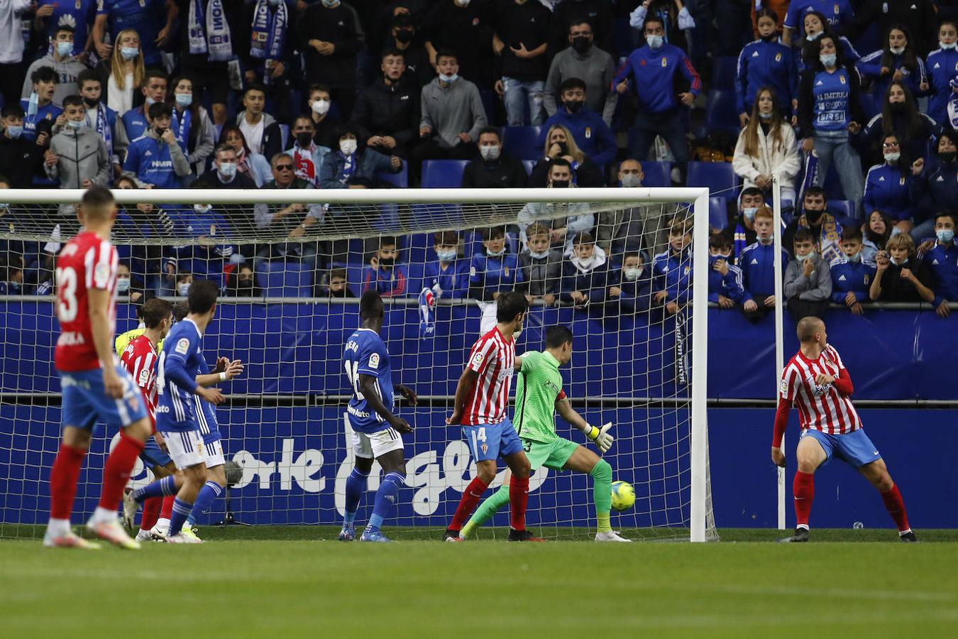 Oviedo y Sporting firman un empate con los goles de Lucas y Djuka. 