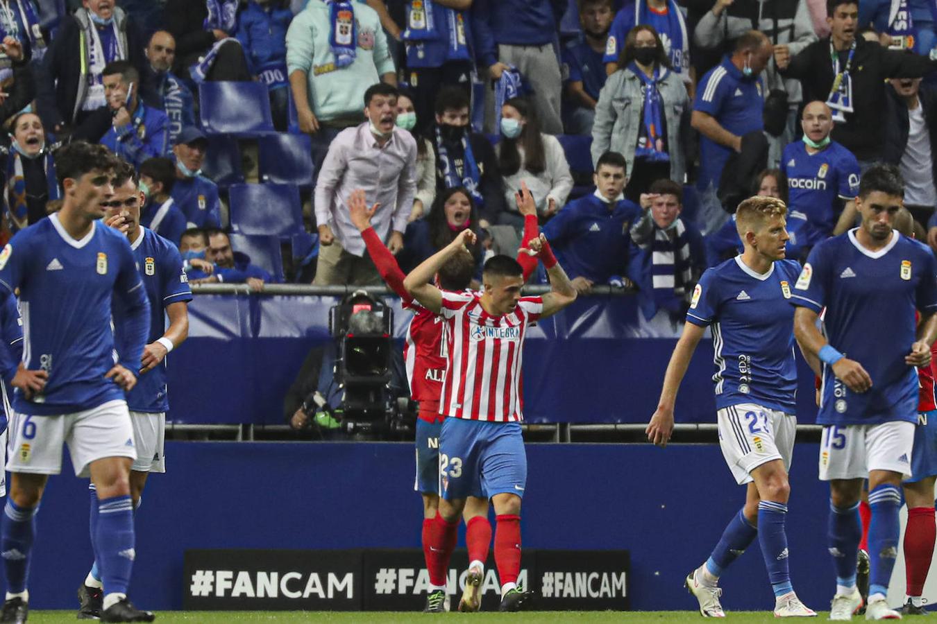 Oviedo y Sporting firman un empate con los goles de Lucas y Djuka. 