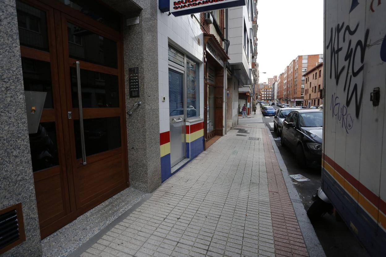 Edificio de la calle Peñalba en el que se produjo el altercado. 