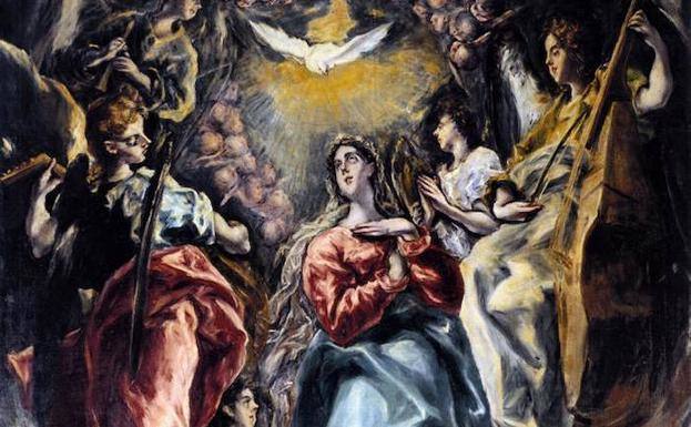 Fragmento de la 'Inmaculada Concepción' de El Greco. e. c.