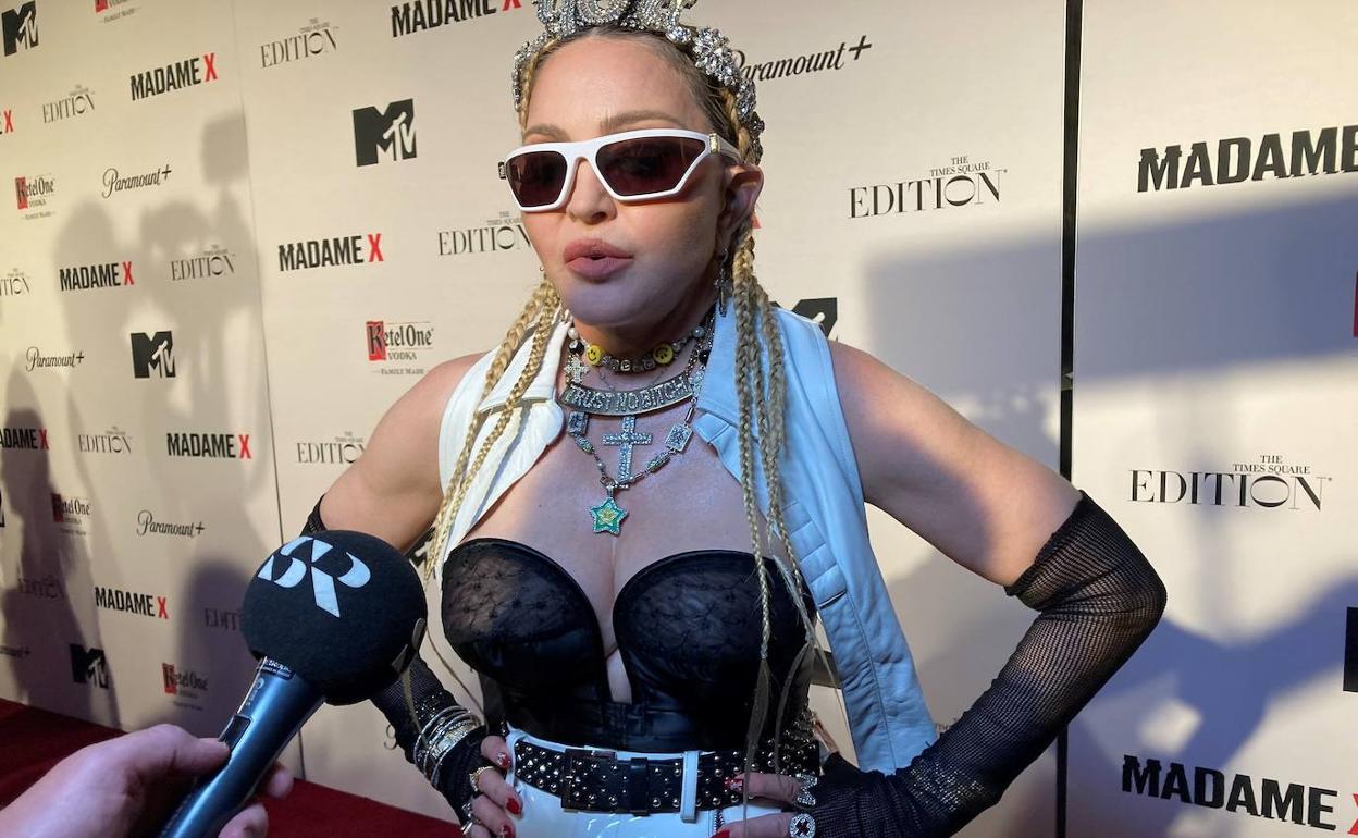 Madonna, en una de sus últimas apariciones