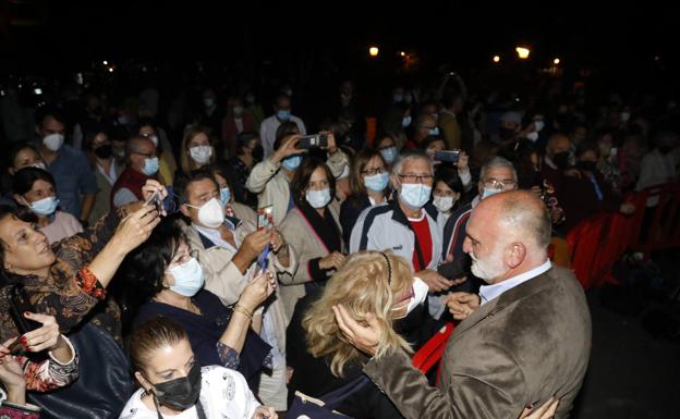 José Andrés, durante su acto en Mieres. 