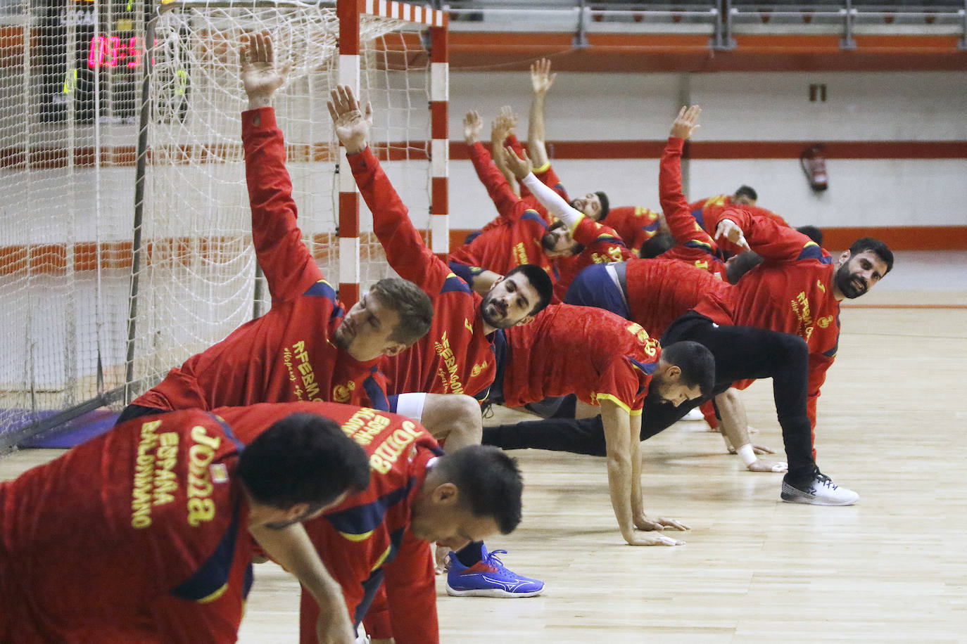 La Selección Española de Balonmano entrena en el Principado, donde disputarán dos amistosos 