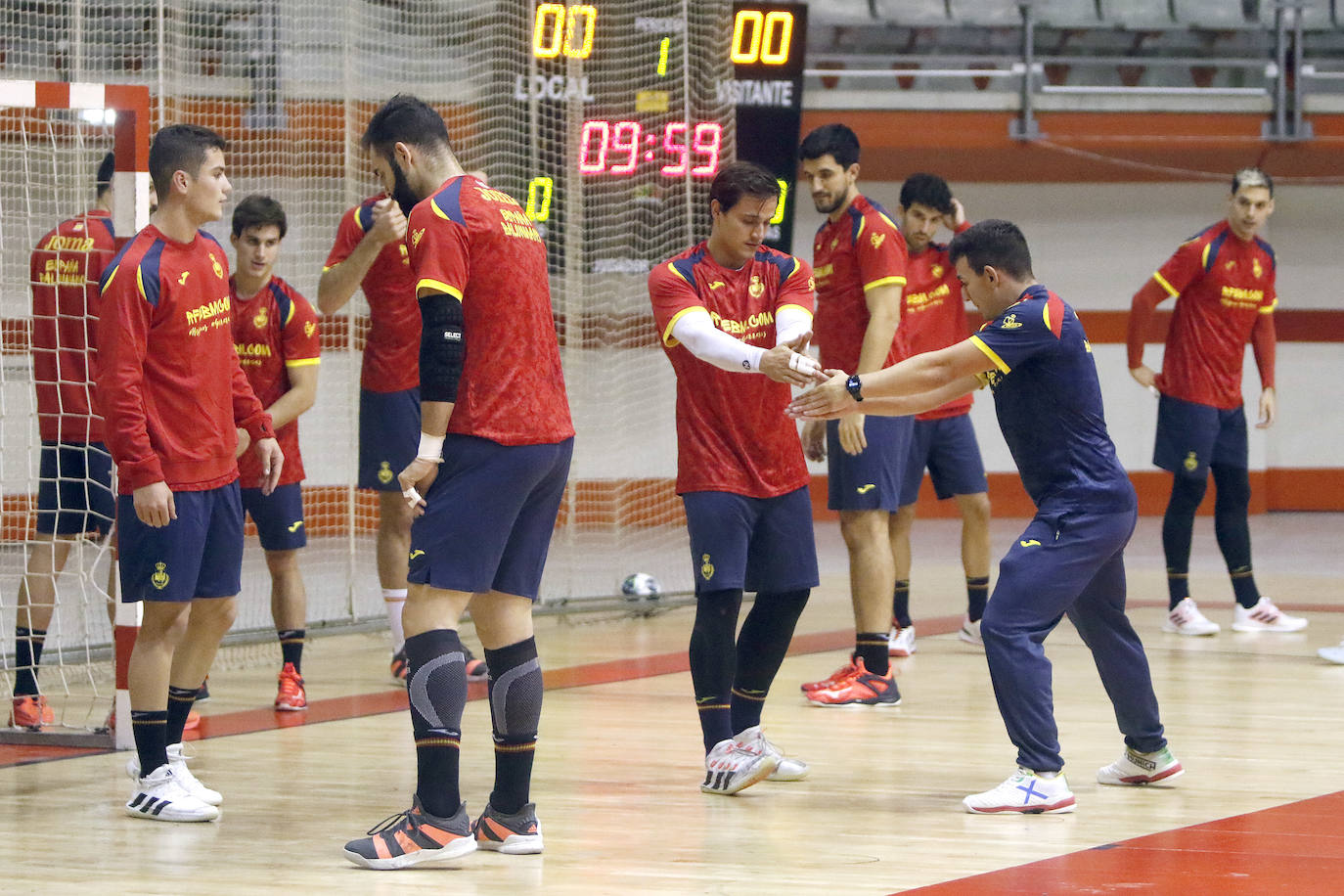 La Selección Española de Balonmano entrena en el Principado, donde disputarán dos amistosos 