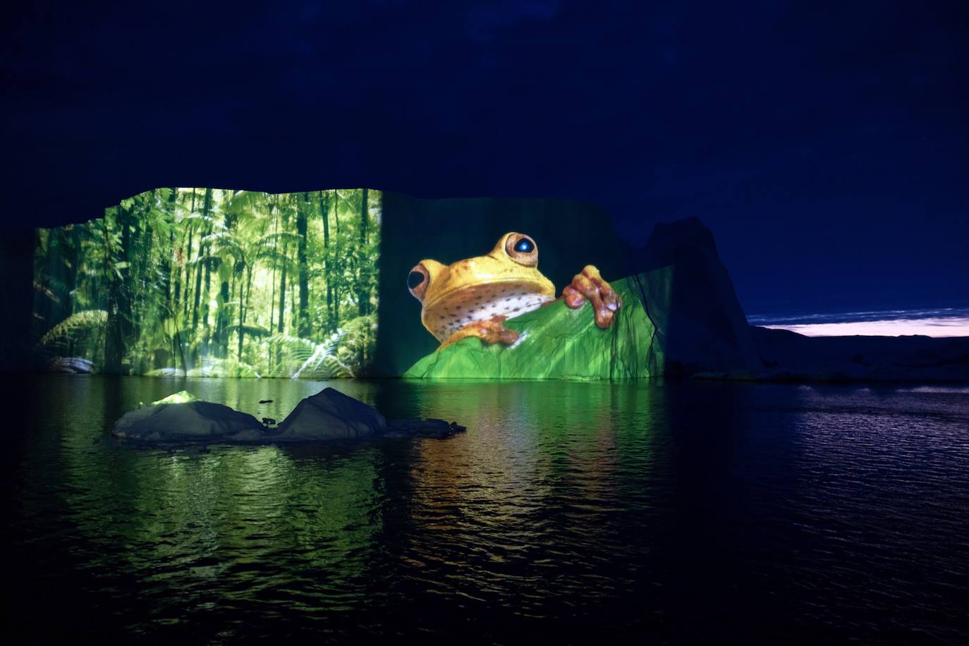 La Cumbre del Clima de la ONU ya ha comenzado y el artista suizo Gerry Hofstetter ha querido ayudar a concienciar sobre la importancia de cuidar el planeta. Hofstetter ha creado trece proyecciones en los icebergs del Ártico basadas en escenas de la naturaleza.