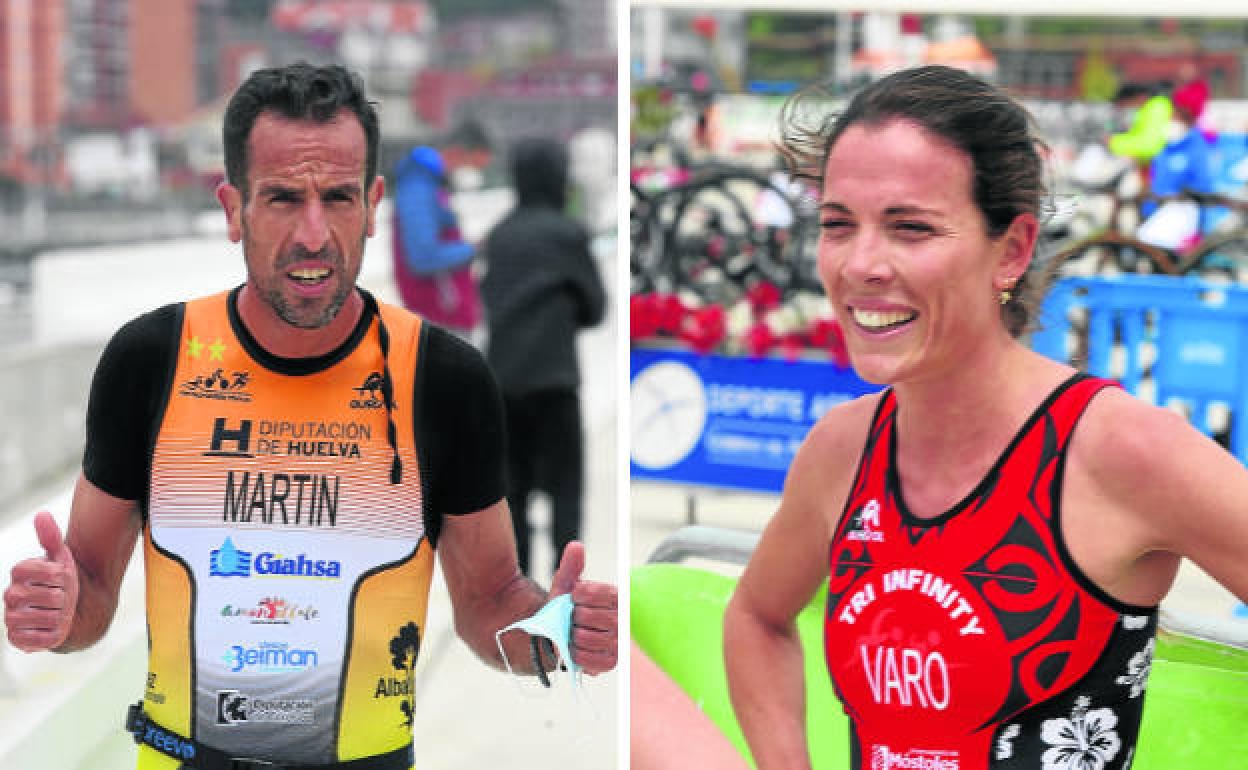 Emilio Martín saluda a cámara tras ser campeón de España y María Varo también hizo podio en Avilés en abril. 