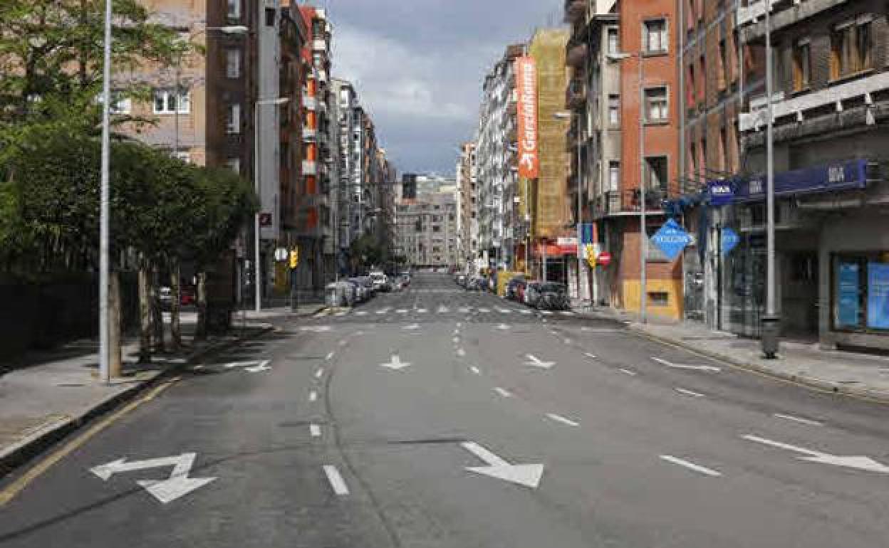 La avenida Pablo Iglesias de Gijón.
