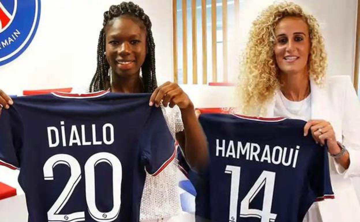 Aminata Diallo y Kheira Hamraoui, las dos jugadoras implicadas en el suceso.