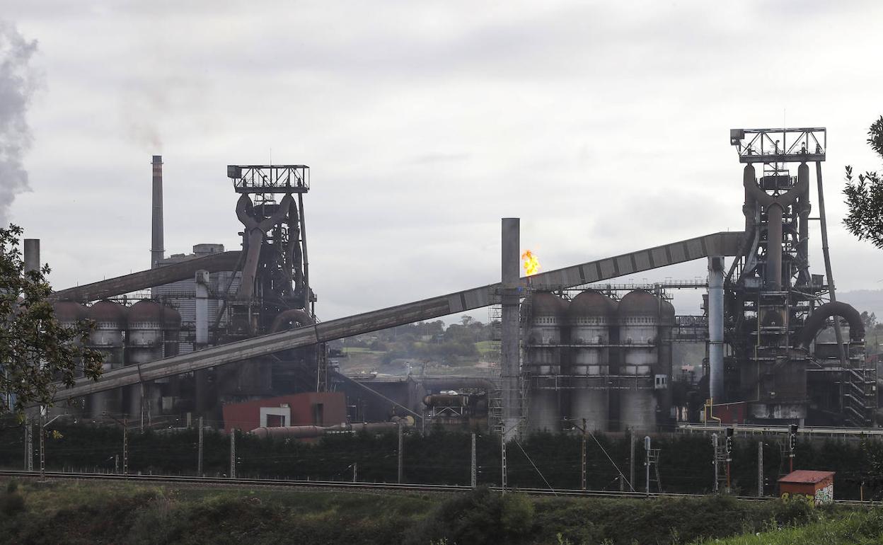 La factoría de Arcelor en Veriña 