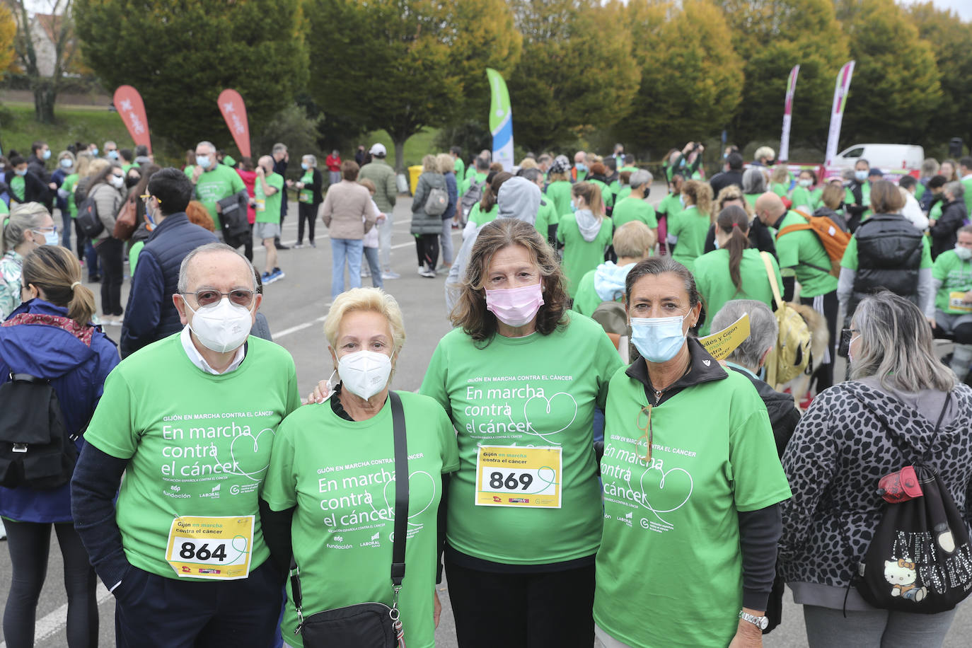 La Asociación Española contra el Cáncer (AECC) ha organizado marchas en Gijón y Avilés para que «la gente tome conciencia y colabore». El objetivo de la iniciativa es mejorar la calidad de vida de los enfermos de cáncer. 