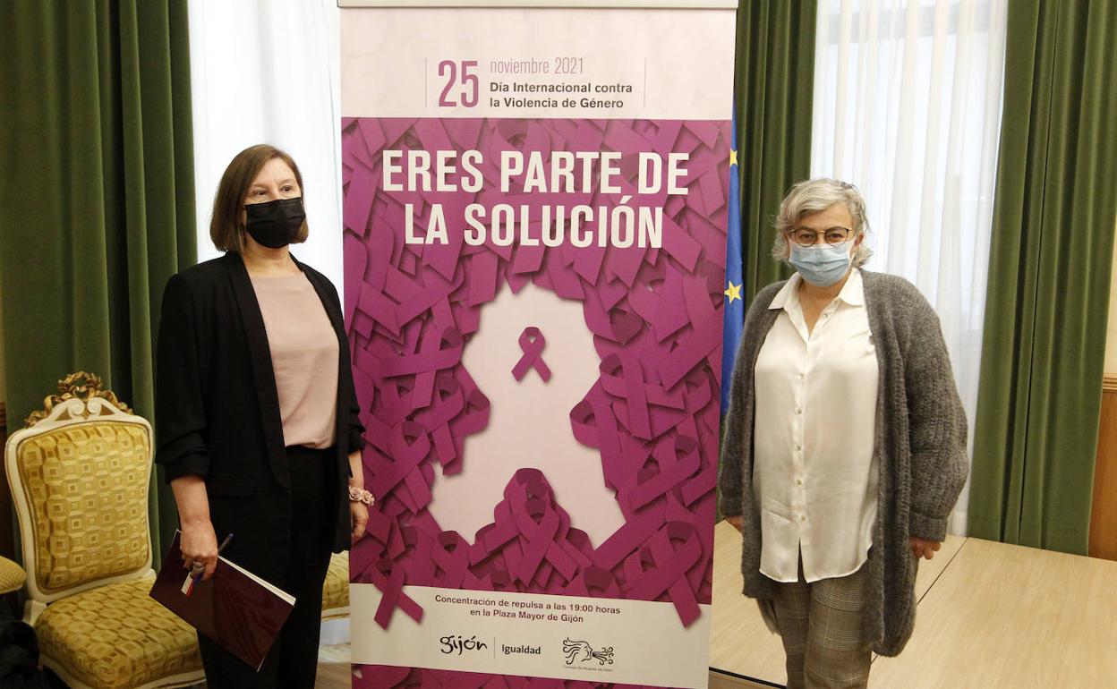 Presentación de los actos que se celebrarán en Gijón por el Día cntra la Violencia de Género 