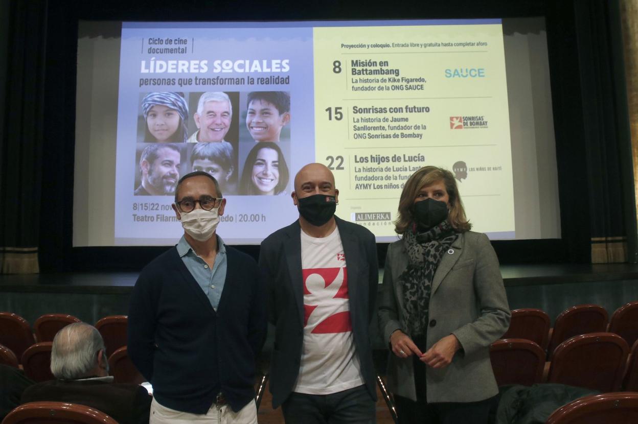 Un momento de la presentación, ayer. 