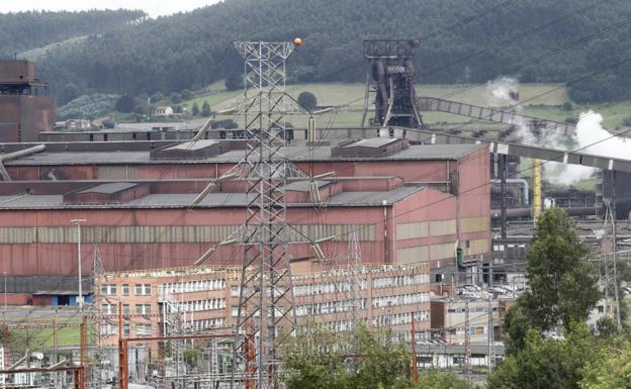 La factoría de Arcelor en Gijón.