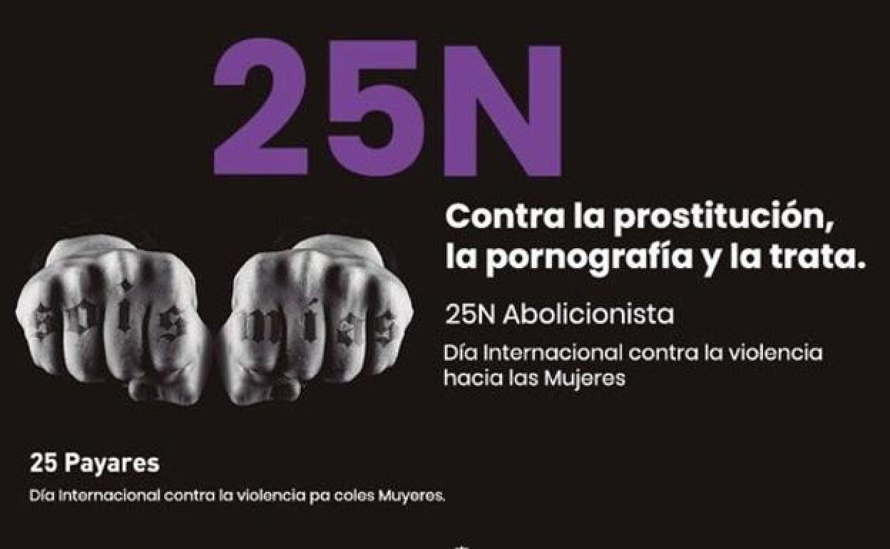 Cartel del Día Internacional contra la violencia hacia las Mujeres, 25N.