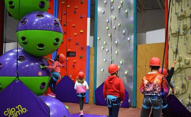 Zona de Clip'n climb reservada para los más pequeños. 