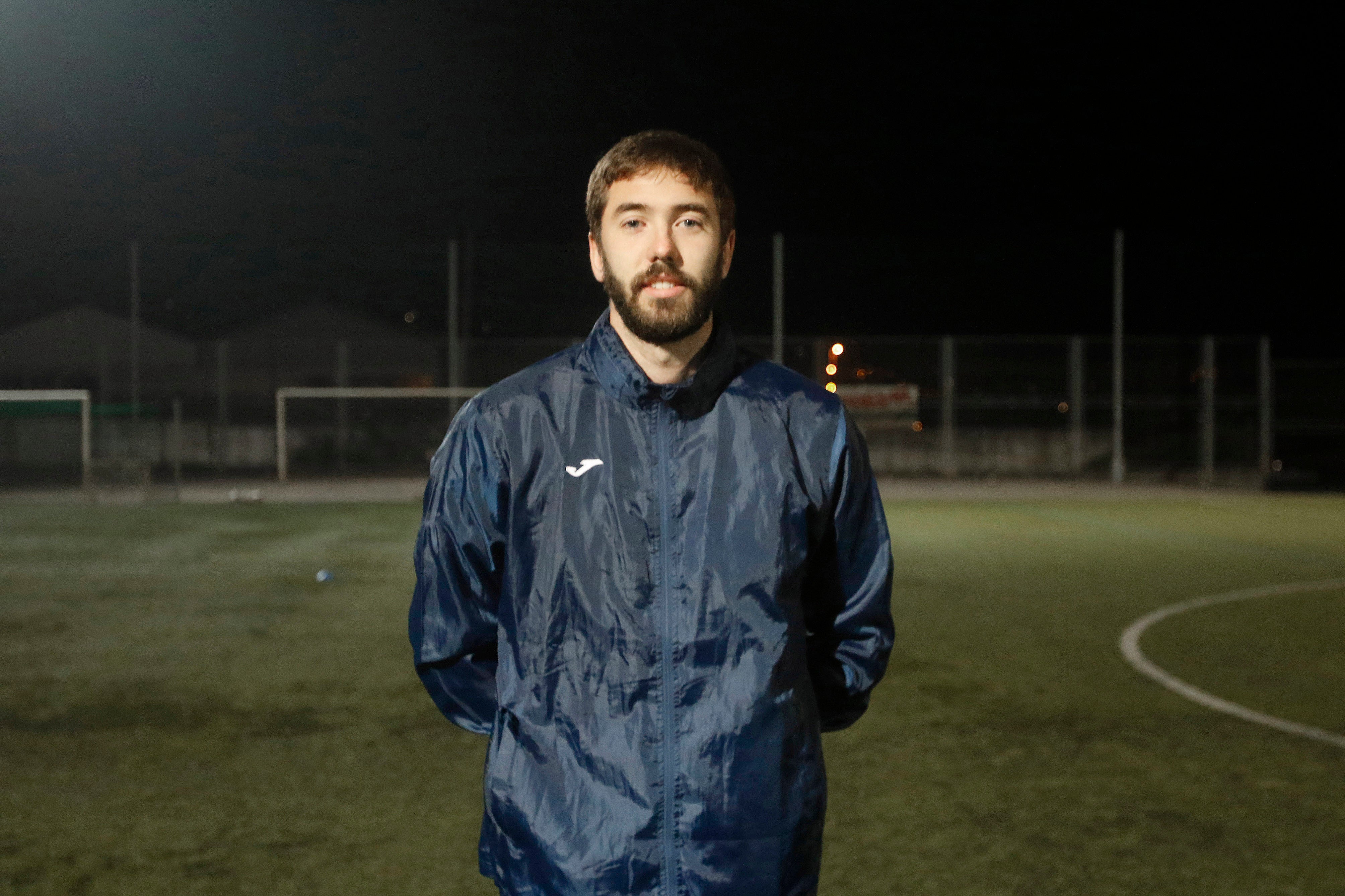 David Blanco. Técnico de calibración de 27 años, juega como central.