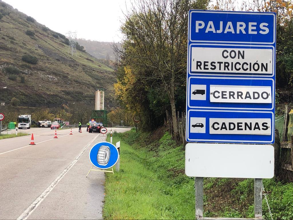 Fotos: Asturias, bajo el primer temporal de nieve del otoño