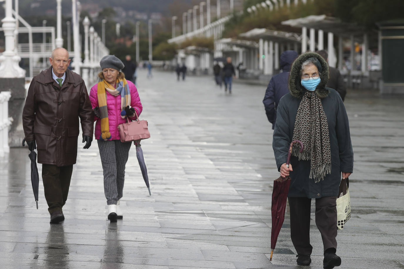 Fotos: Asturias, bajo el primer temporal de nieve del otoño