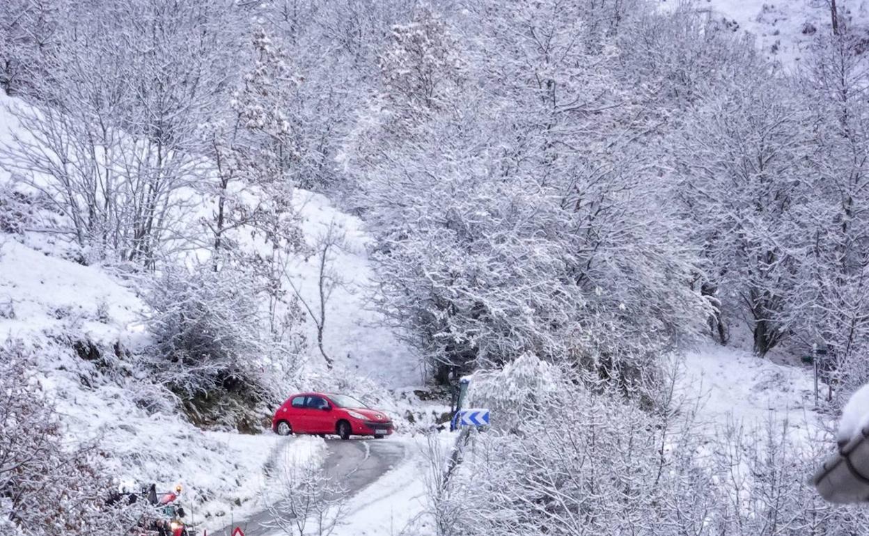 Nieve en Asturias 