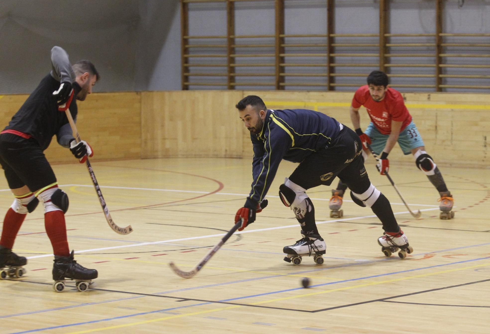 Esfuerzo.Los jugadores entrenan en Mata Jove. 