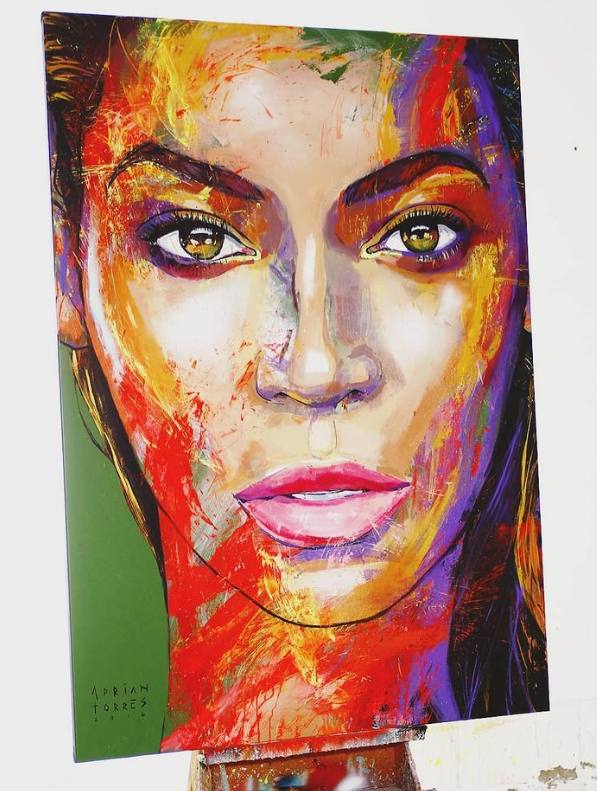 Retrato de Beyoncé.