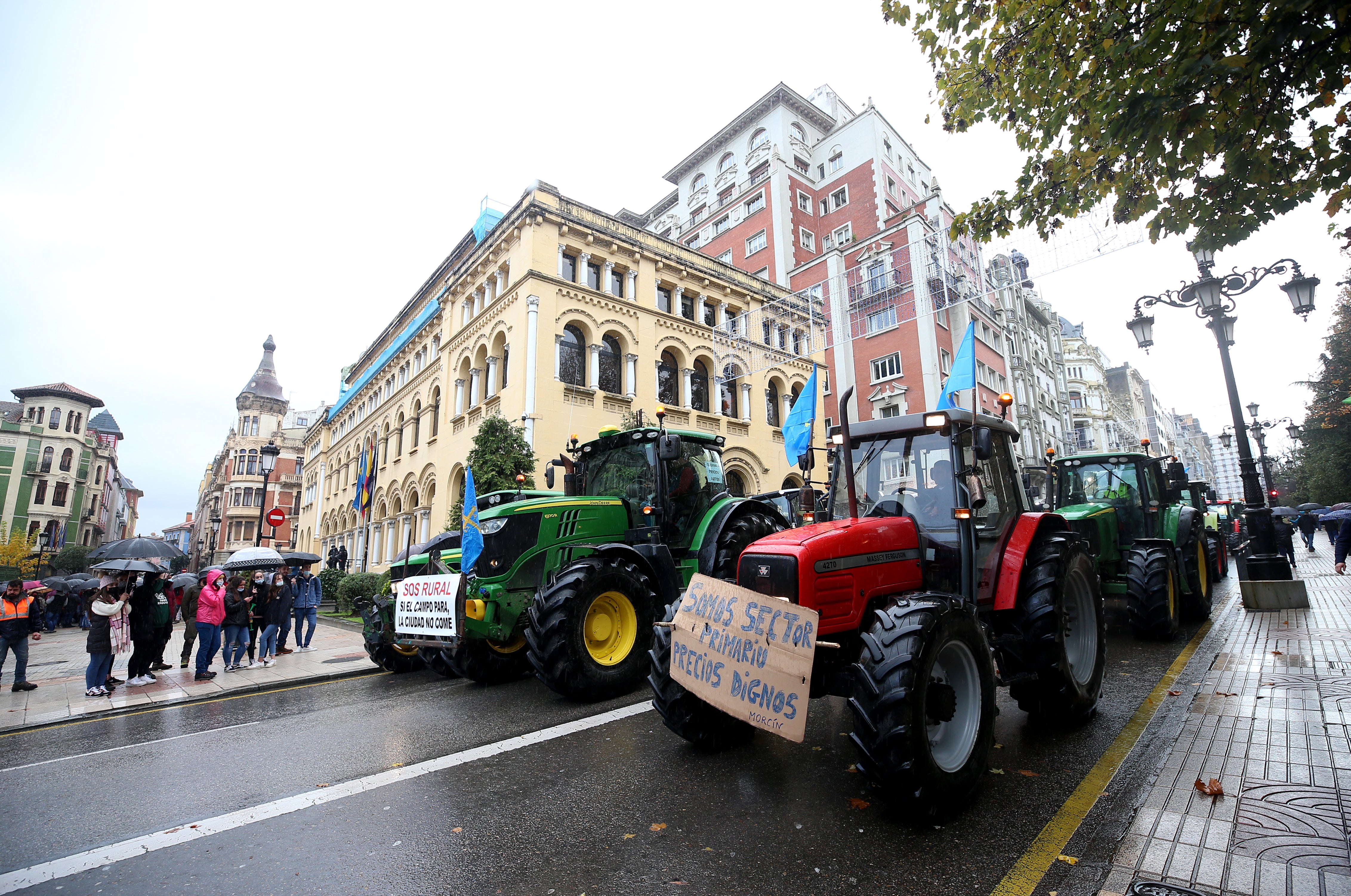 Fotos: El sector ganadero asturiano se manifiesta en Oviedo