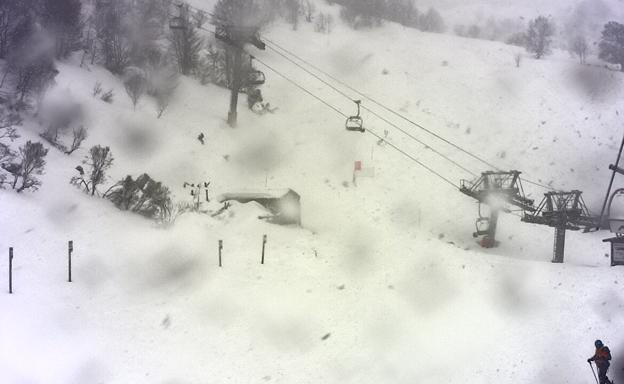 Vista desde una de las cámaras de la zona baja en la estación Fuentes de Invierno. 