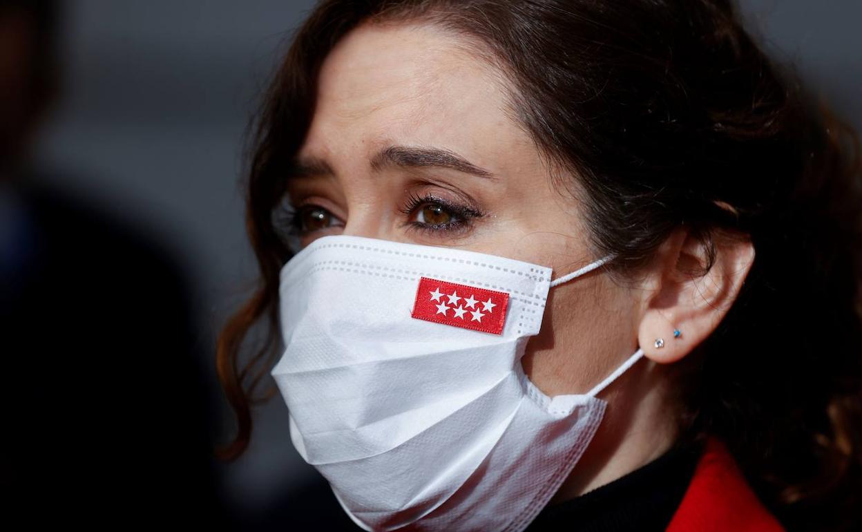 La presidenta de la Comunidad de Madrid, Isabel Díaz Ayuso