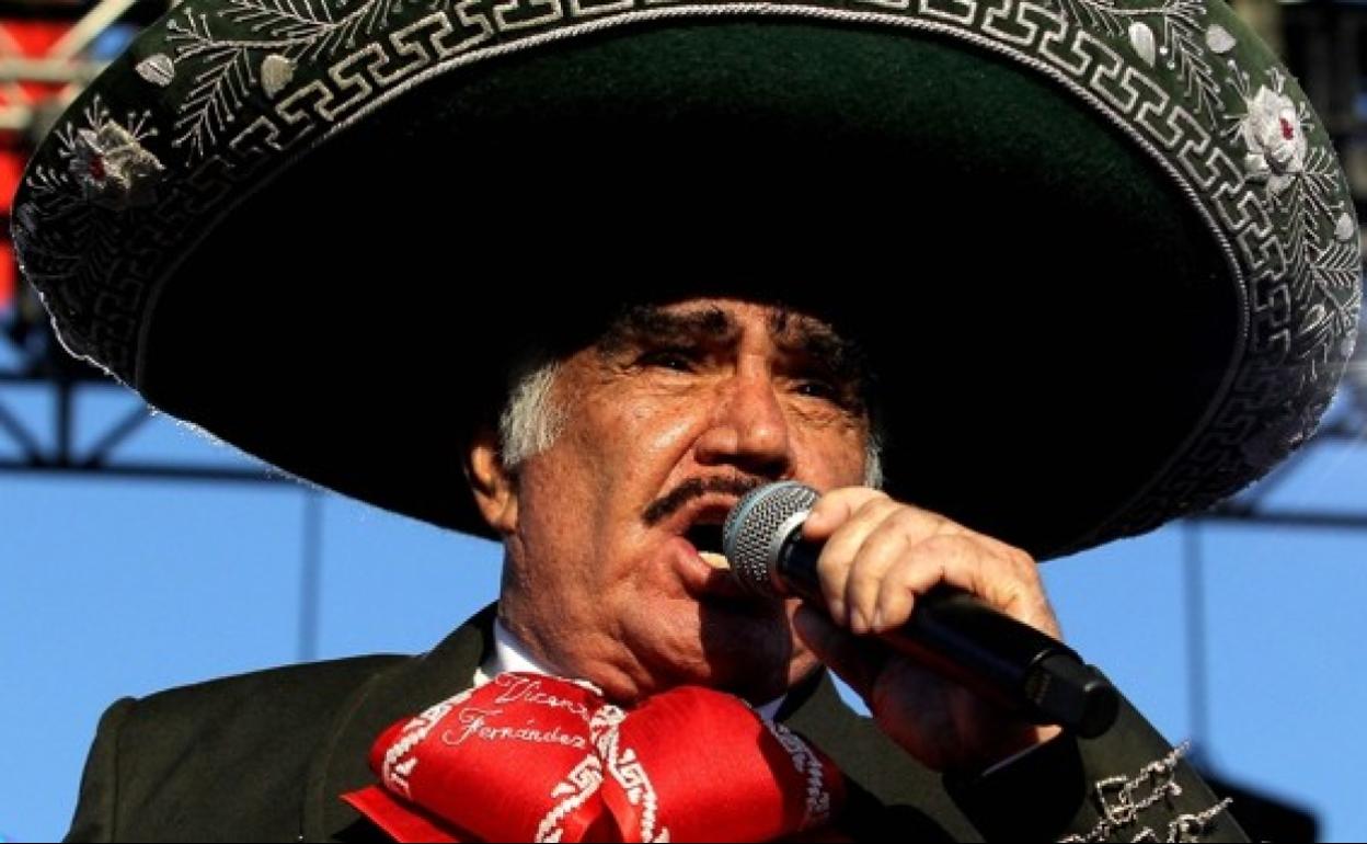 El cantante mexicano Vicente Fernández.