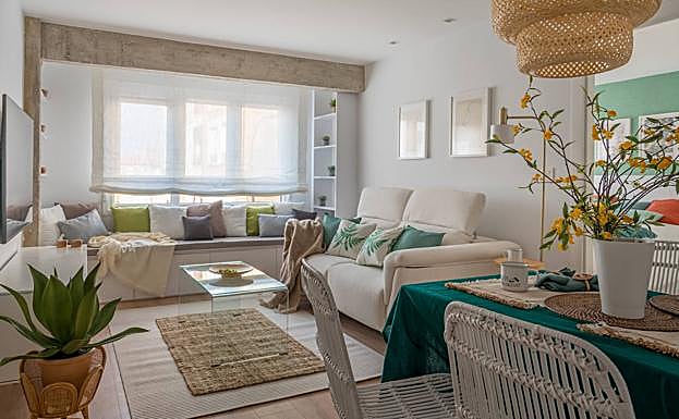 Imágenes de salones remodelados por Marina Acosta.