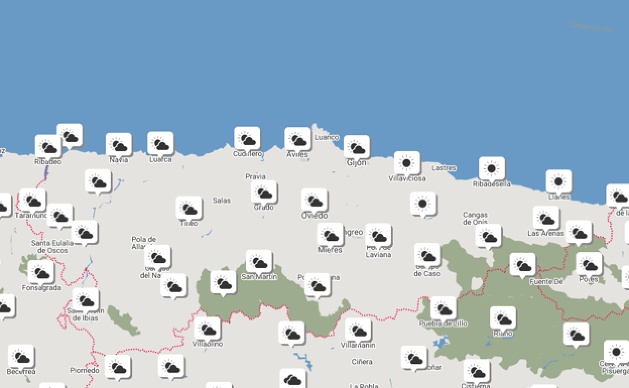 Una Nochebuena con nubes y lluvias débiles