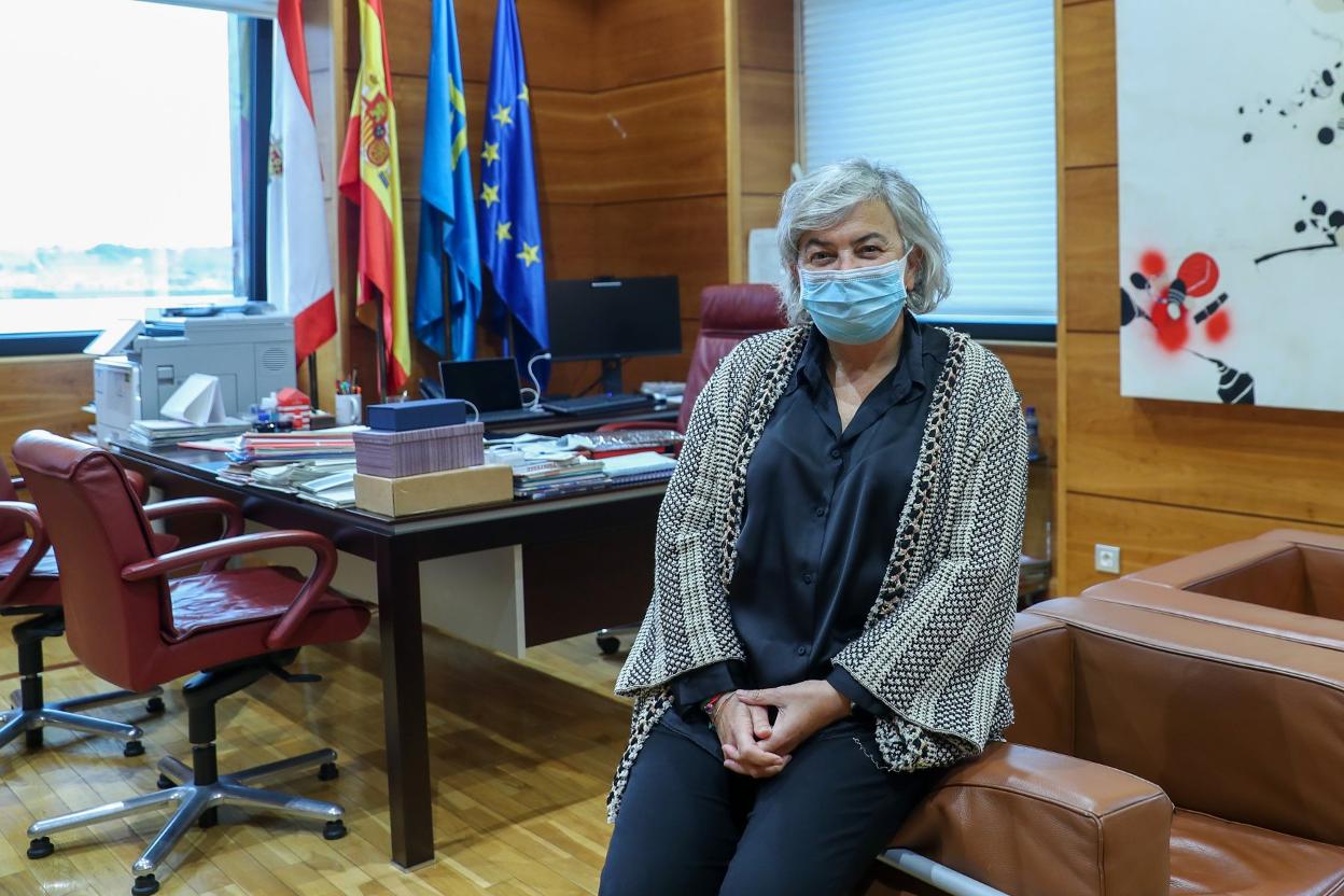 Ana González, en el despacho de la Alcaldía en la Casa Consistorial. 