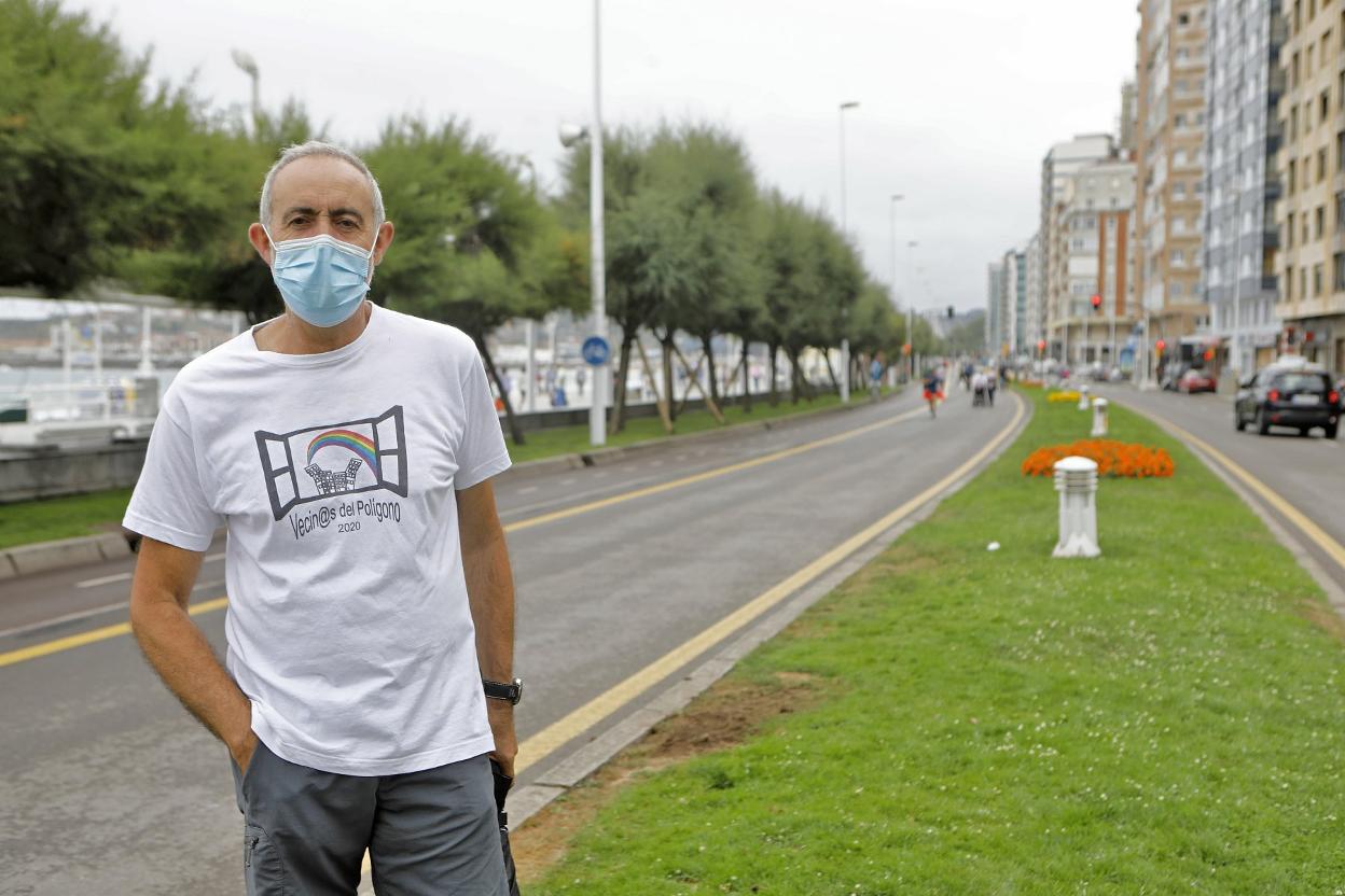Manuel Cañete, en el Muro, el pasado verano. 