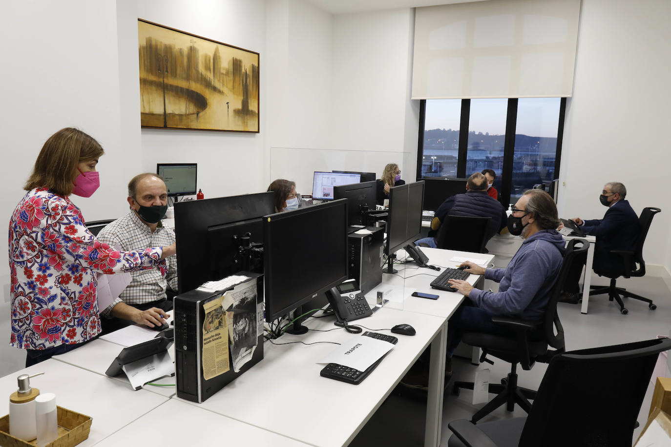 La sección de Diseño y Diagramación: Luis Suárez Esteban, Juan José Díaz y Susana Coya