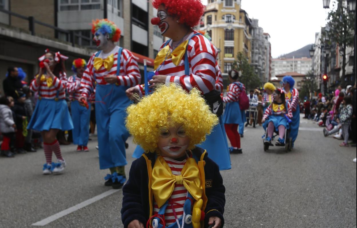 Un grupo en el desfile de Carnaval celebrado en 2020. 