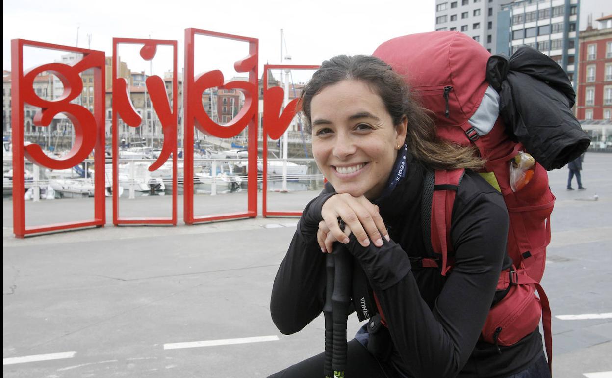 La granadina Carlota Valenzuela, en Gijón. 