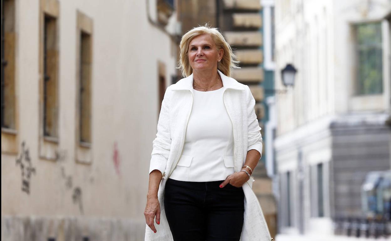 La directora de Salud Pública de la OMS, María Neira, en Oviedo. 