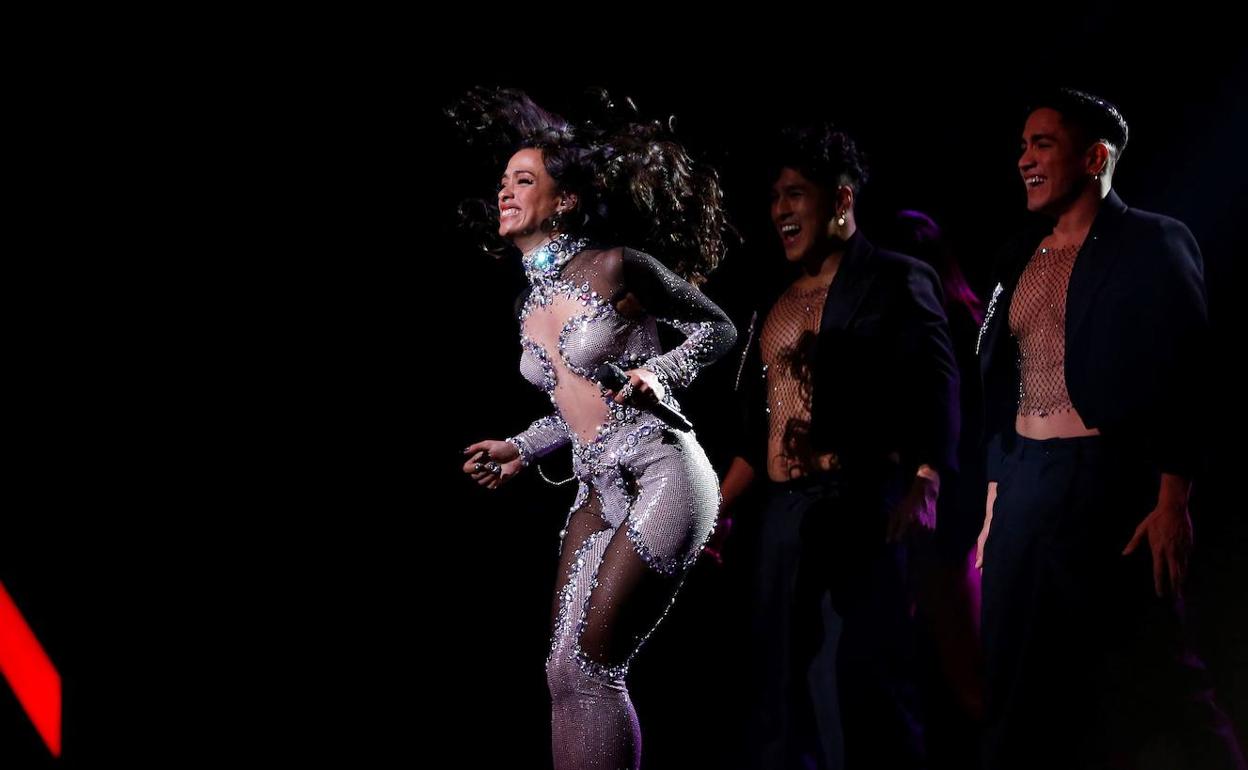 Chanel, durante su actuación.