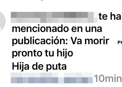 Imagen secundaria 1 - La acosadora de Candela Peña: «Te juro que mato a tu hijo»