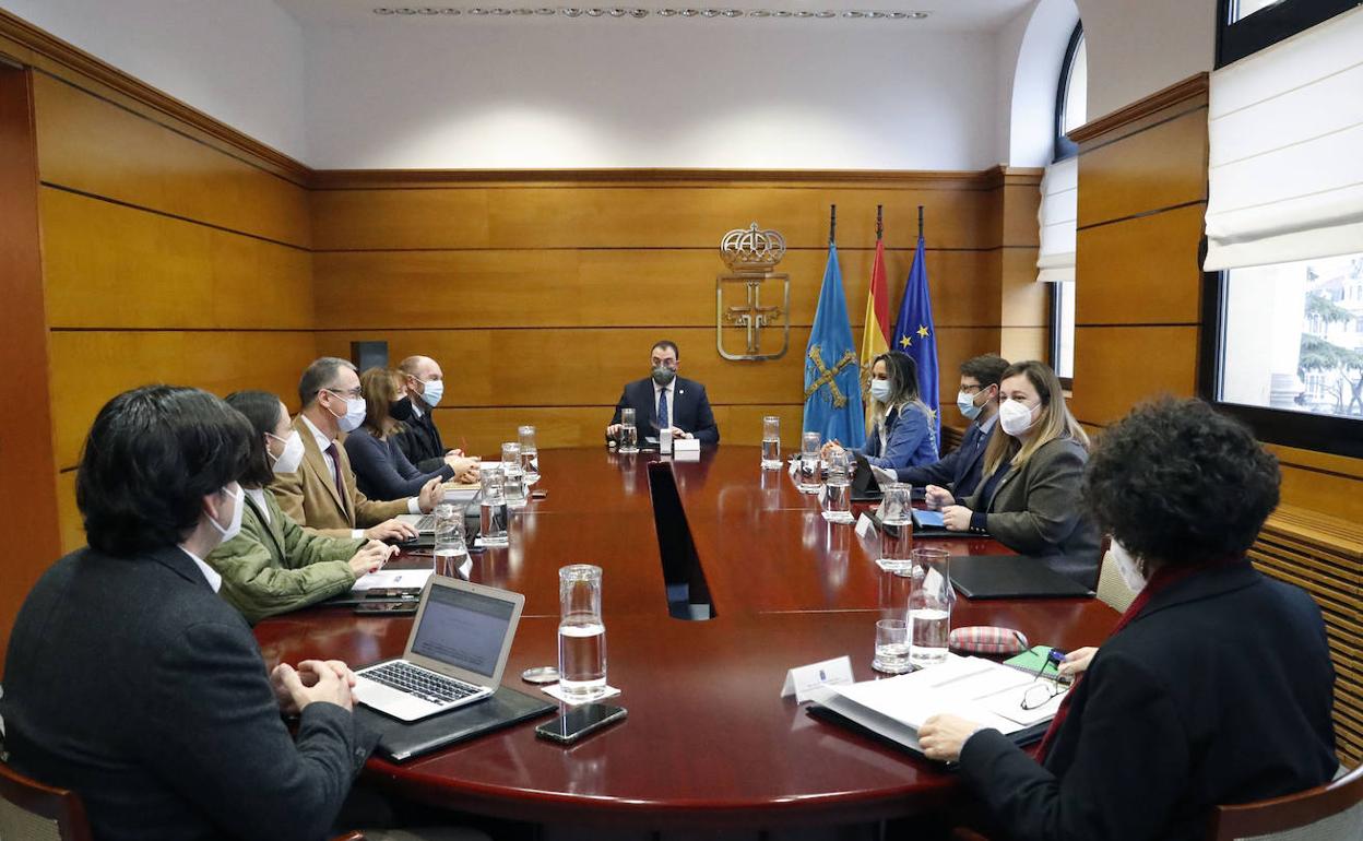 Reunión del Consejo de Gobierno, celebrada esta mañana en Oviedo