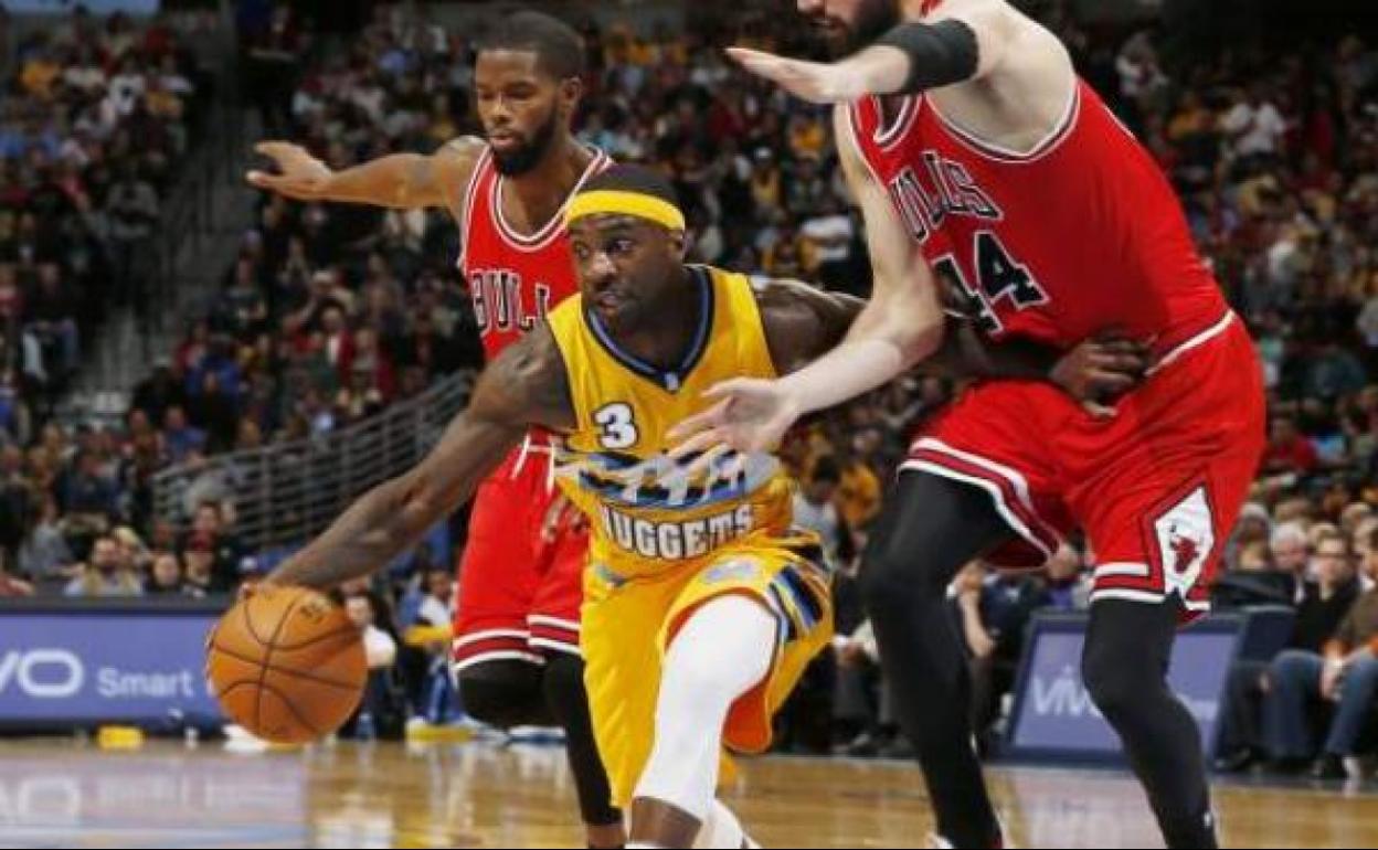Ty Lawason, durante su etapa en Denver Nuggets.