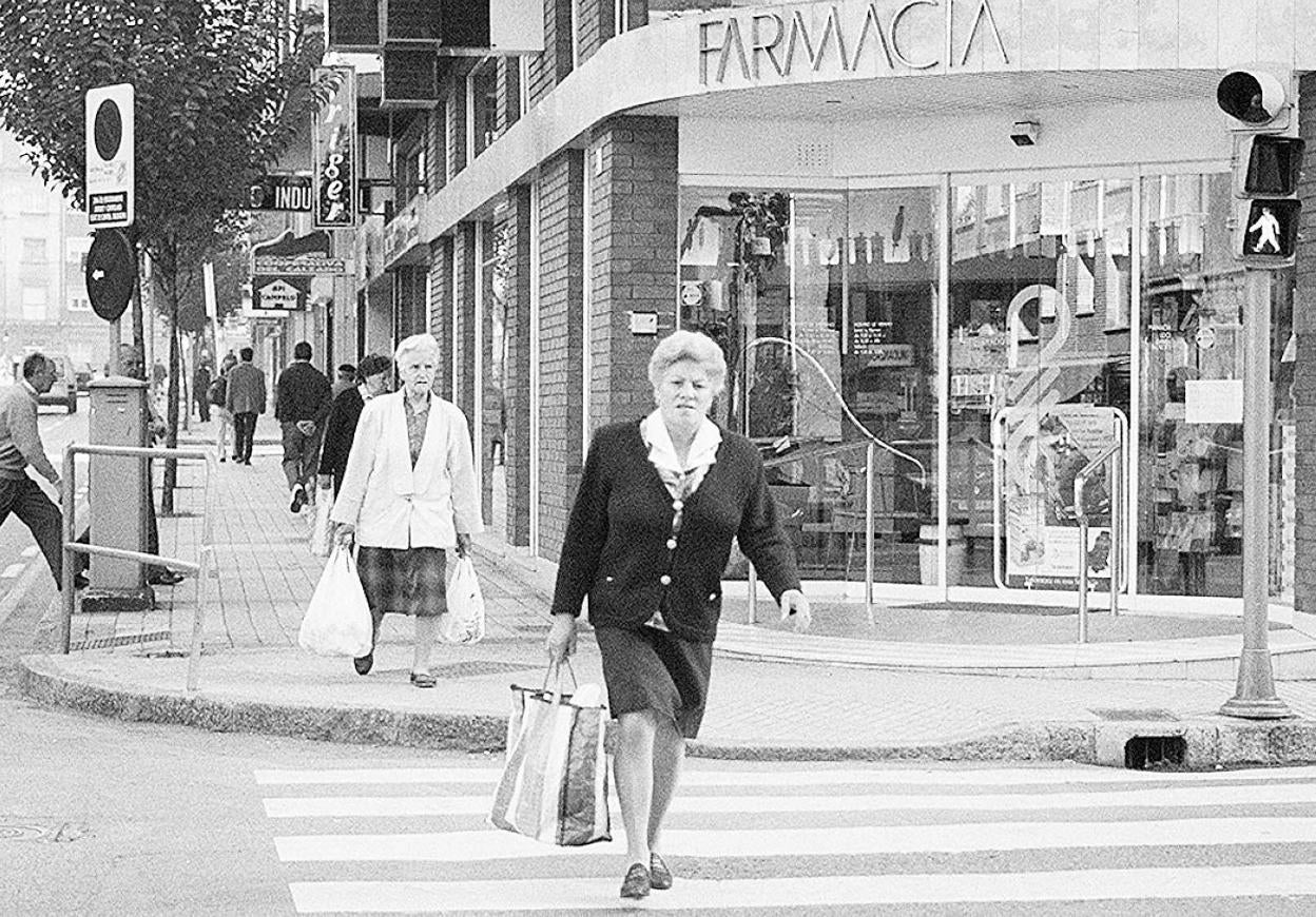 Farmacia Palacio, que sufrió el atentado en 1996. 