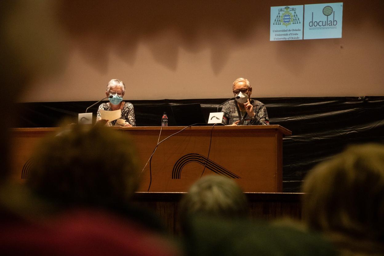 María Josefa Sanz, ayer en la Casa de Cultura. 