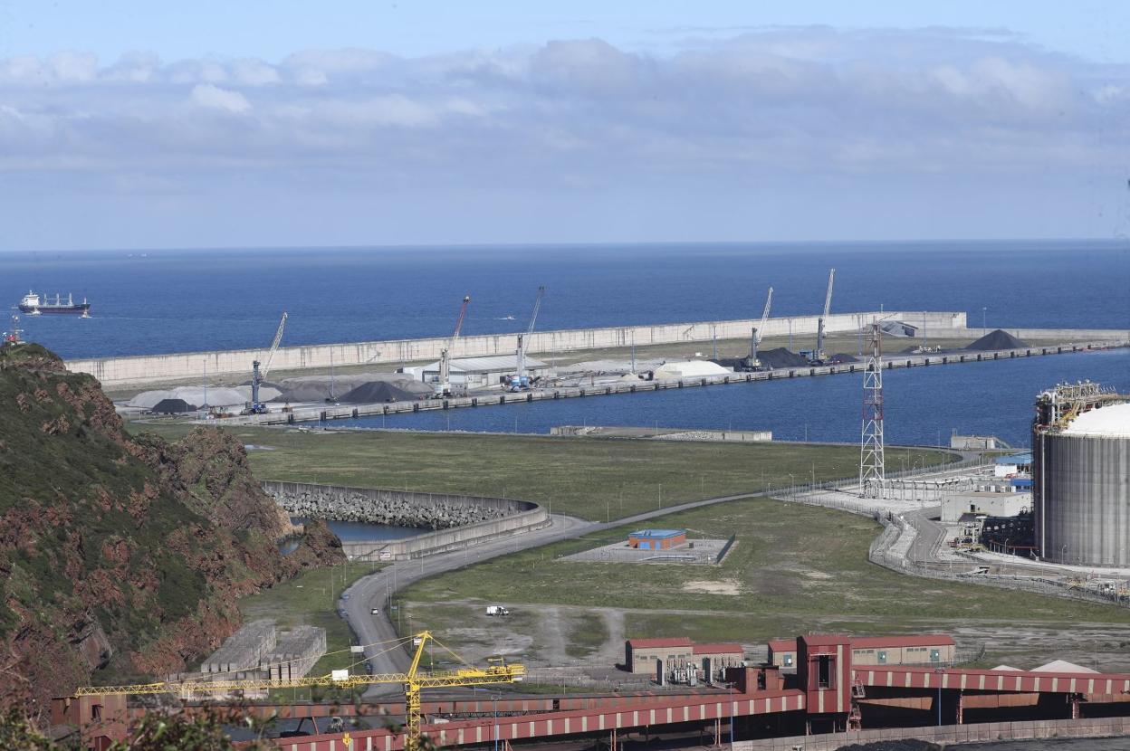 El muelle Norte de la ampliación de El Musel. 