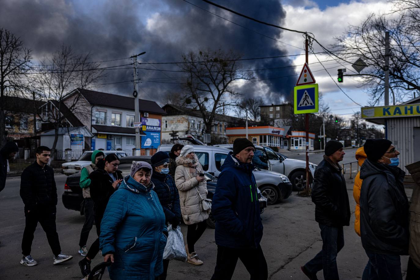 Fotos: El cuarto día de guerra en Ucrania, en imágenes