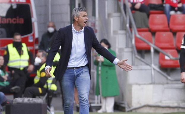 Pep Martí, durante el encuentro contra el Zaragoza.