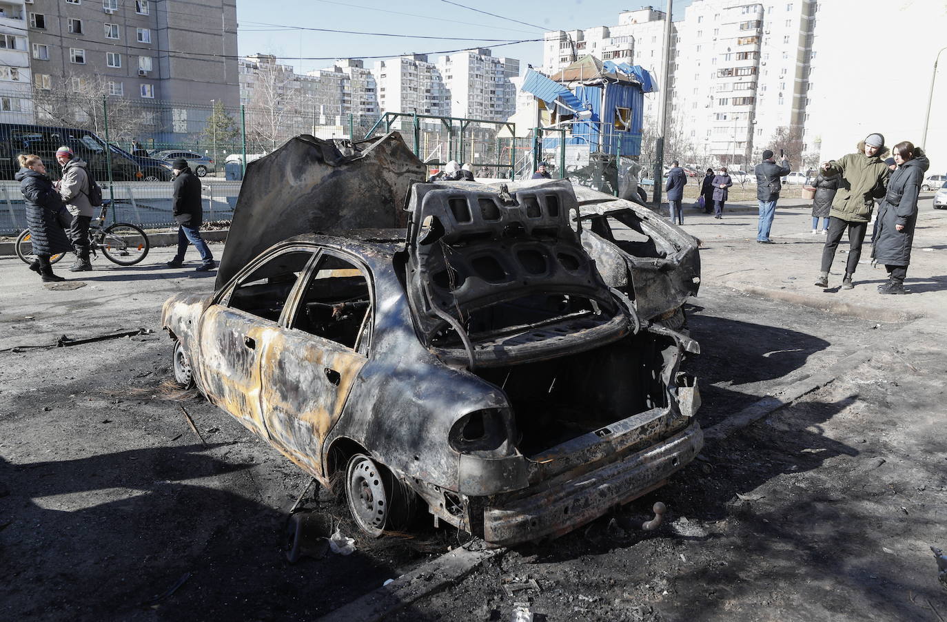 Fotos: El quinto día de invasión rusa a Ucrania, en imágenes