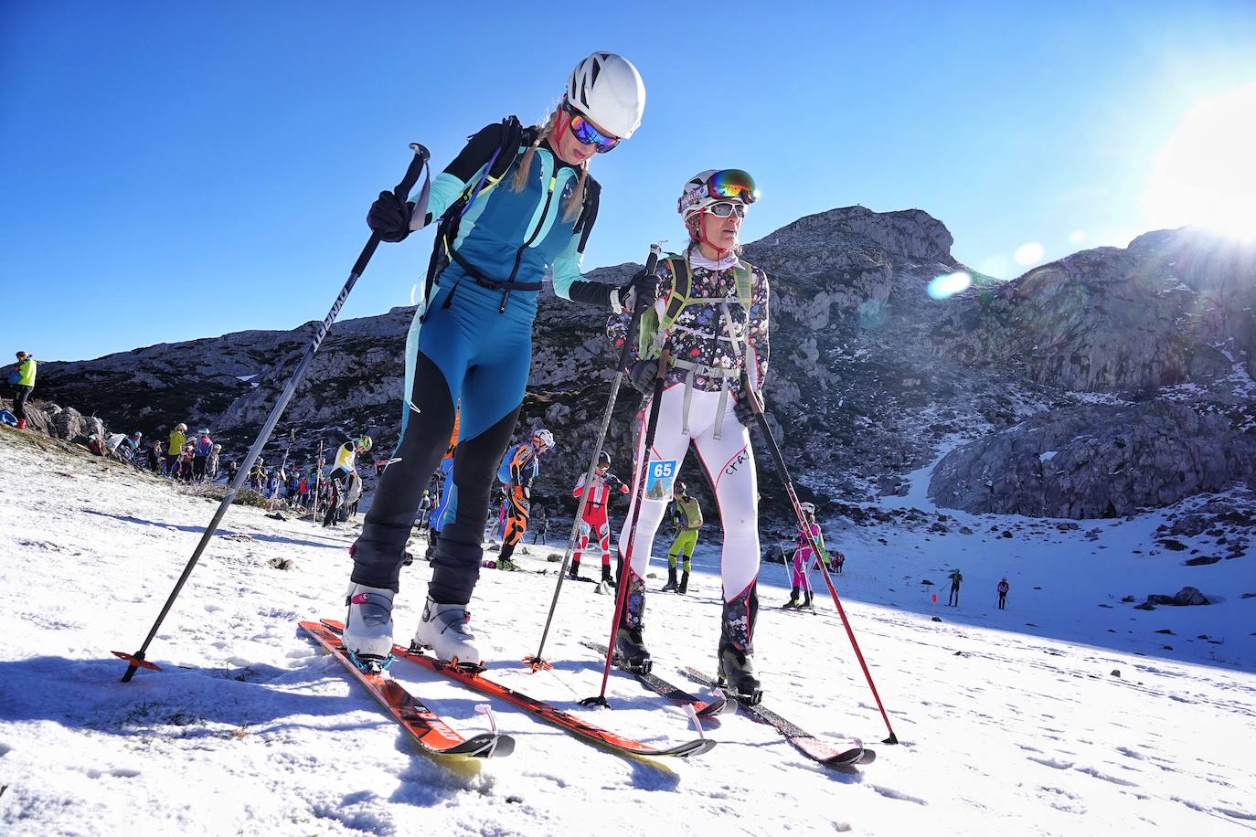 La carrera de esquí de montaña reúne este fin de semana a 120 participantes de toda España y Europa en el macizo de Andara, en los Picos