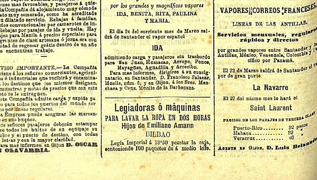Las novedosas 'legiadoras' se anunciaban así en EL COMERCIO.