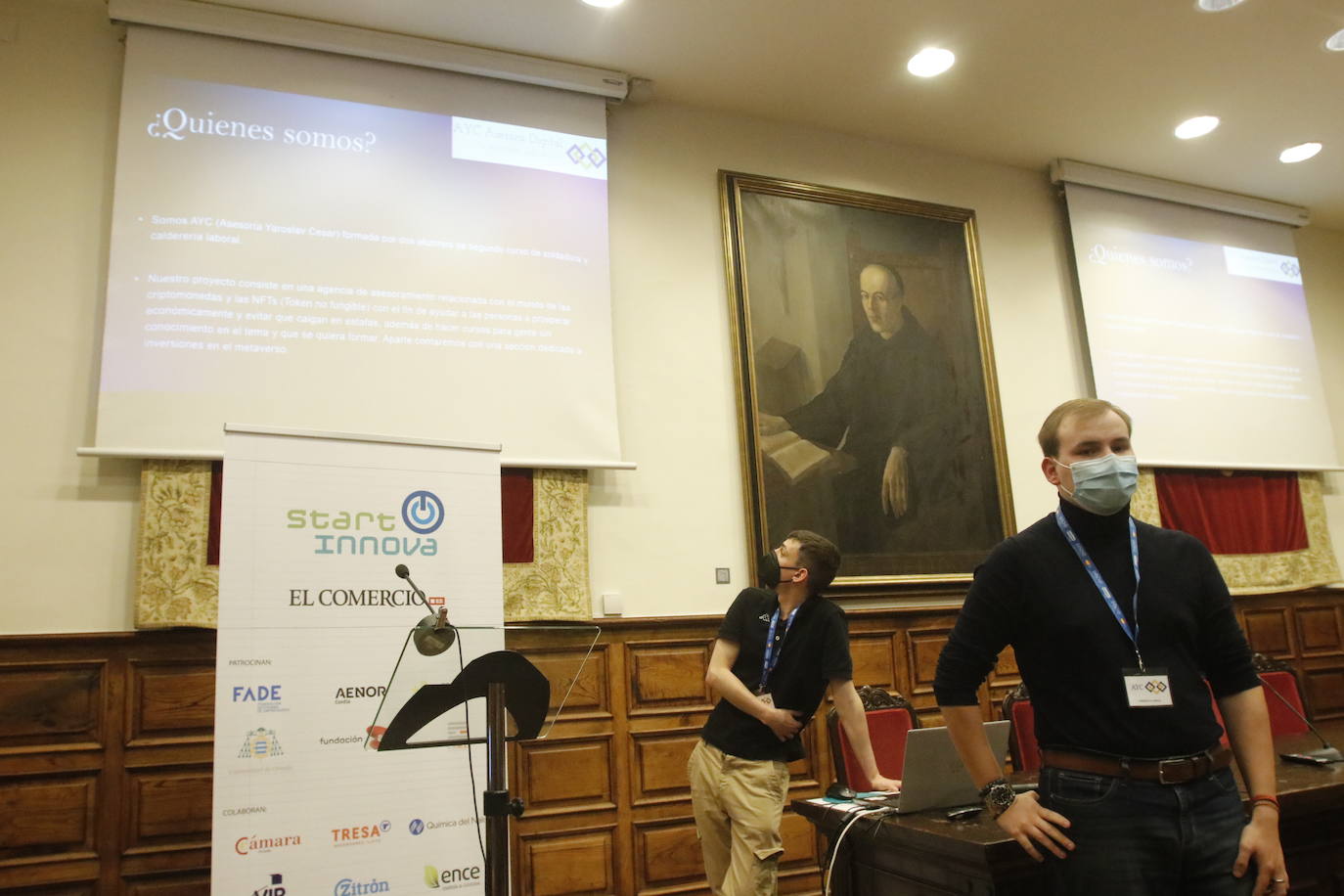 Los ganadores en la categoría de más de 18 años conquistaron al jurado con un proyecto de pastelería personalizada en el momento.